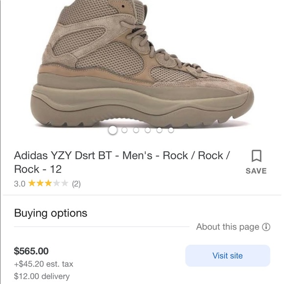 Yeezy desert boot - “Rock” -light brown size 13 - Picture 6 of 6